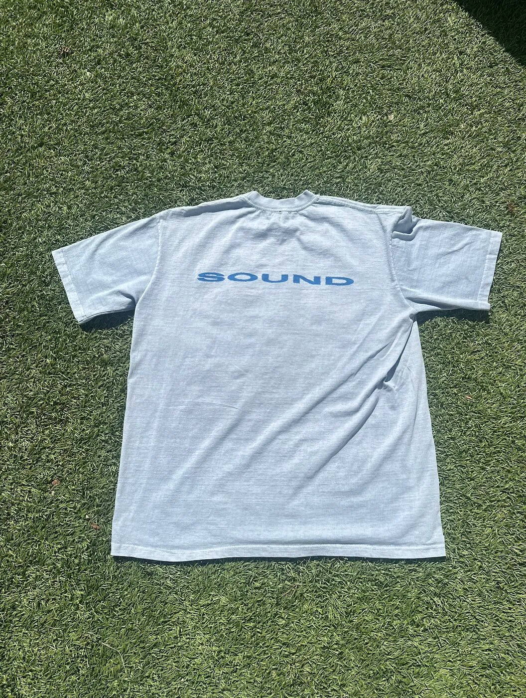 Blue Raver Head Tee (back)