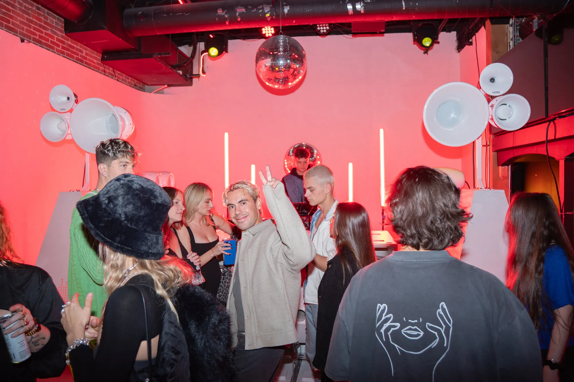 Crowd and booth from the floor